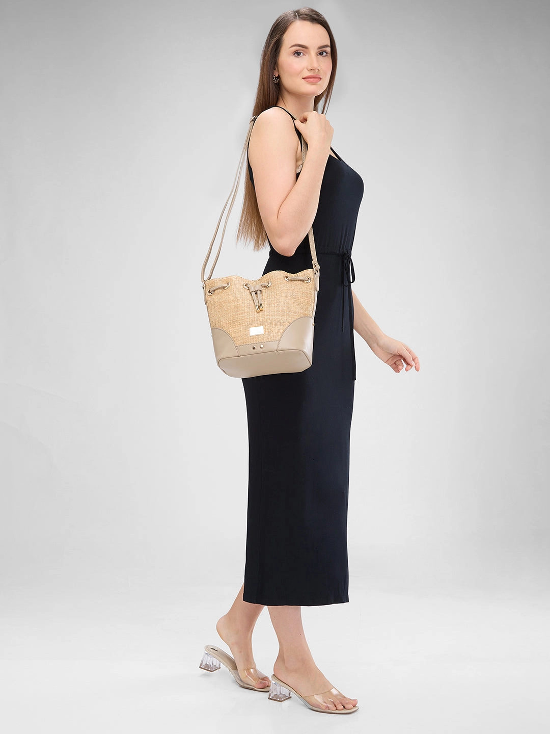 Caprese Georgia Medium Beige Sling Bag