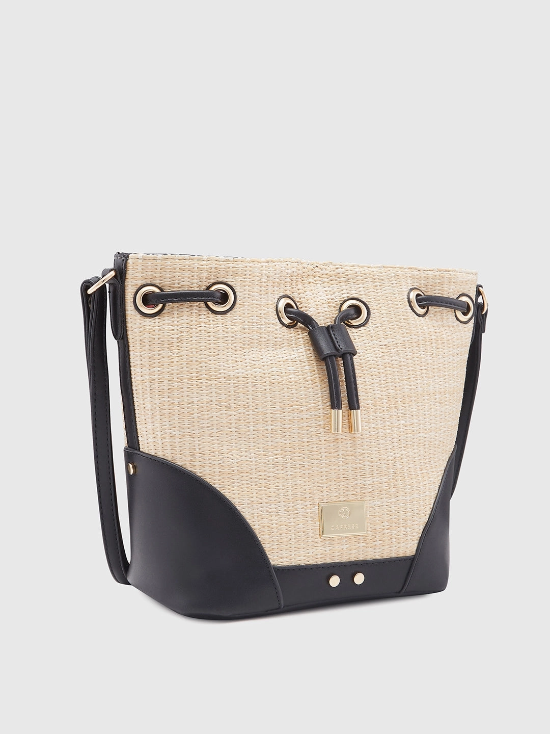 Caprese Georgia Medium Black Sling Bag