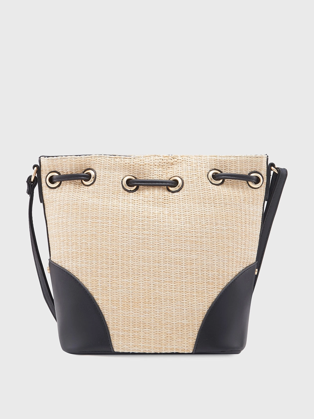 Caprese Georgia Medium Black Sling Bag
