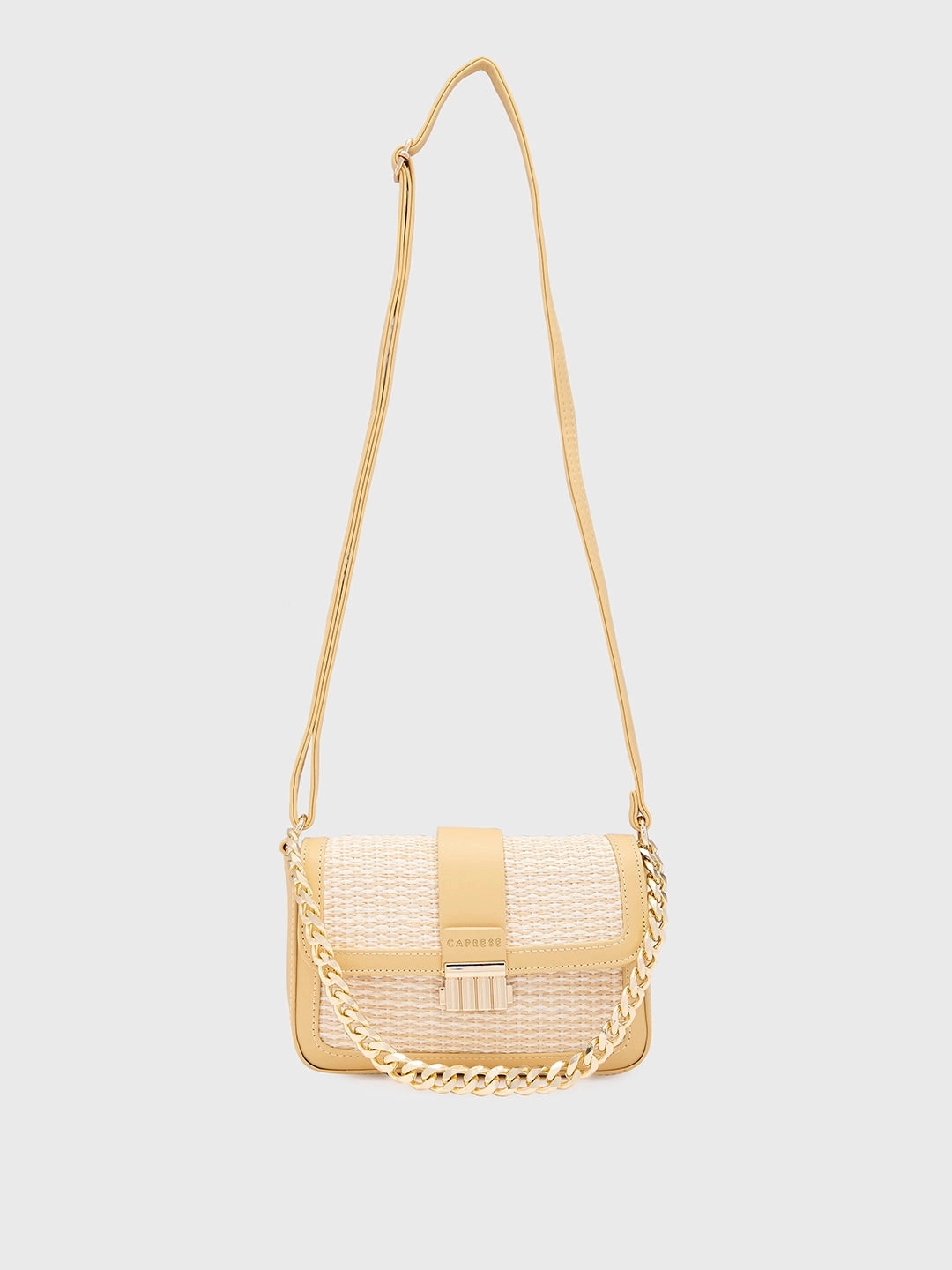 Caprese Georgia Small Light Yellow Sling Bag