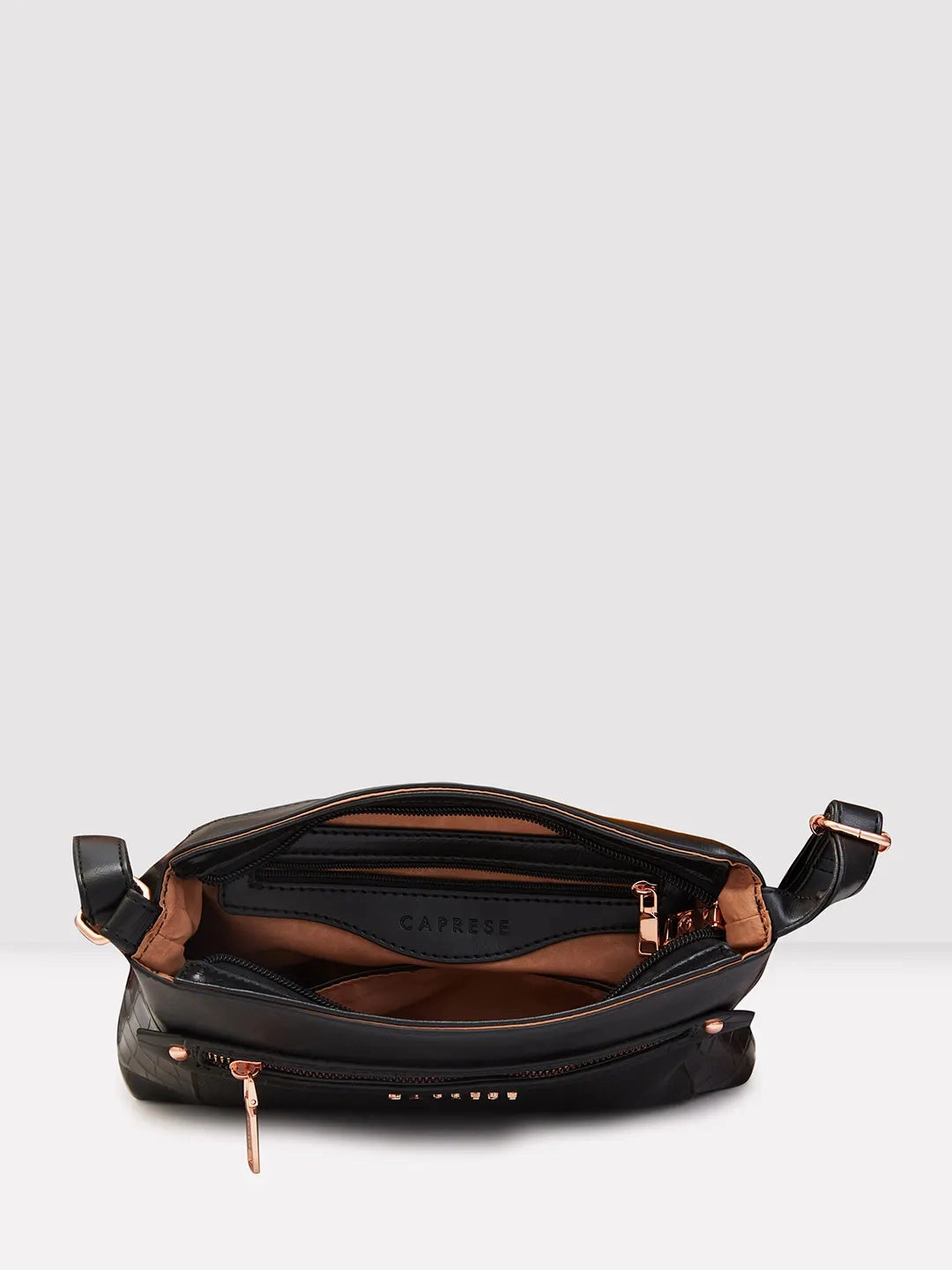 Caprese Gigi Medium Black Sling Bag