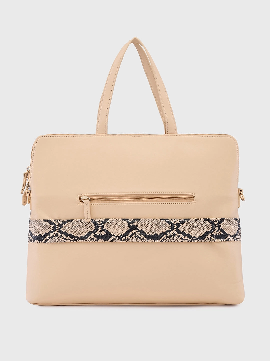 Caprese Gypsy Large Beige Laptop Bag
