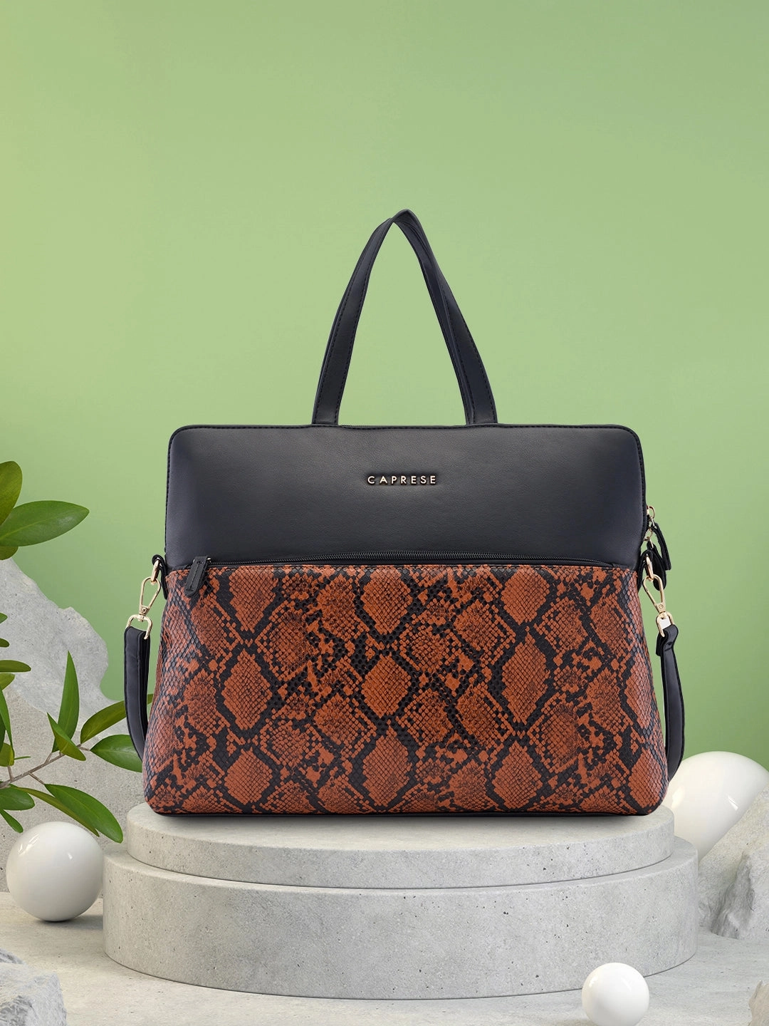 Caprese Gypsy Large Black Laptop Bag