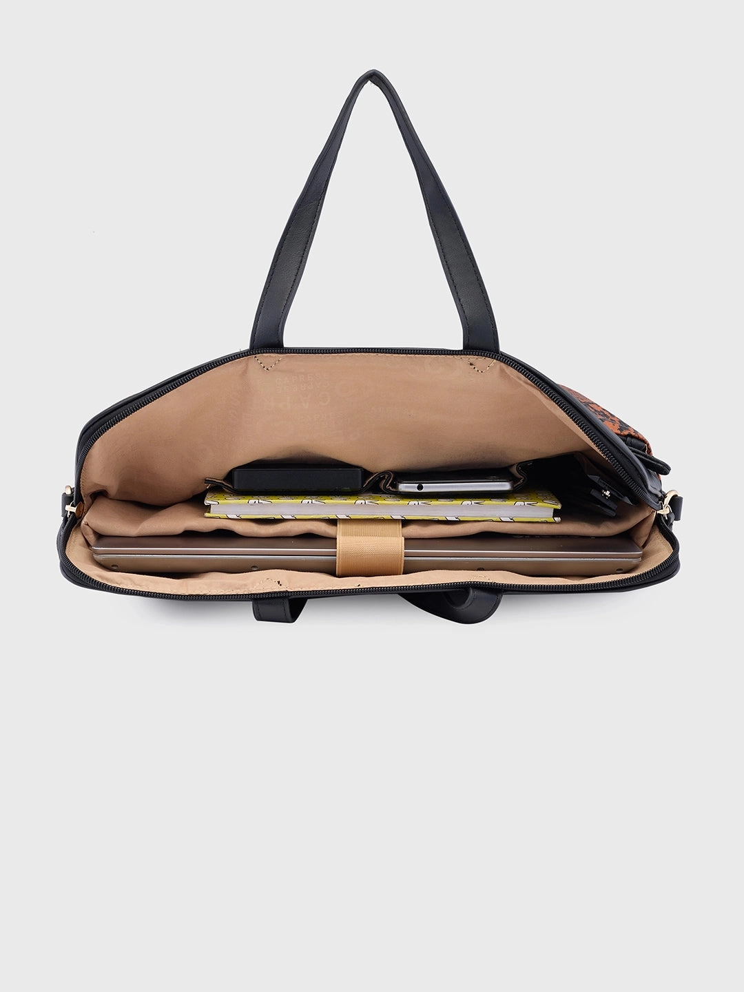 Caprese Gypsy Large Black Laptop Bag