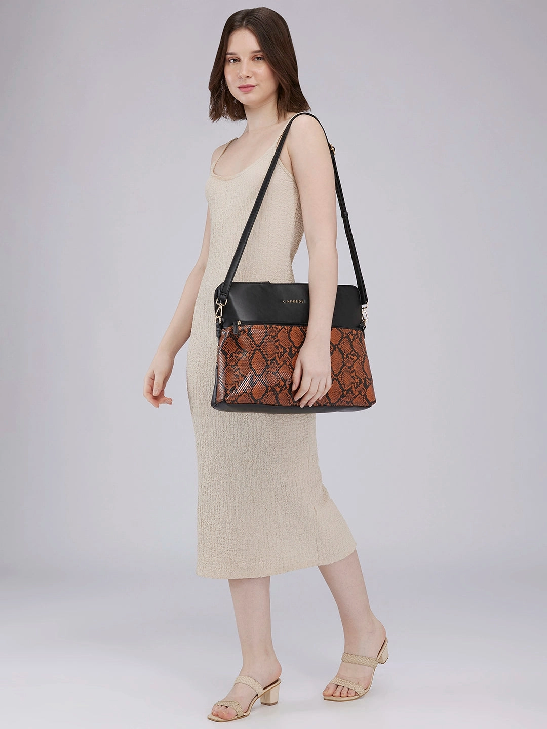 Caprese Gypsy Large Black Laptop Bag