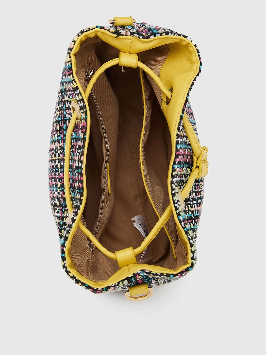 Caprese Harmonee Medium Yellow Sling Bag