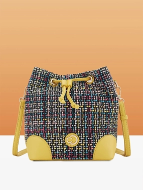 Caprese Harmonee Medium Yellow Sling Bag