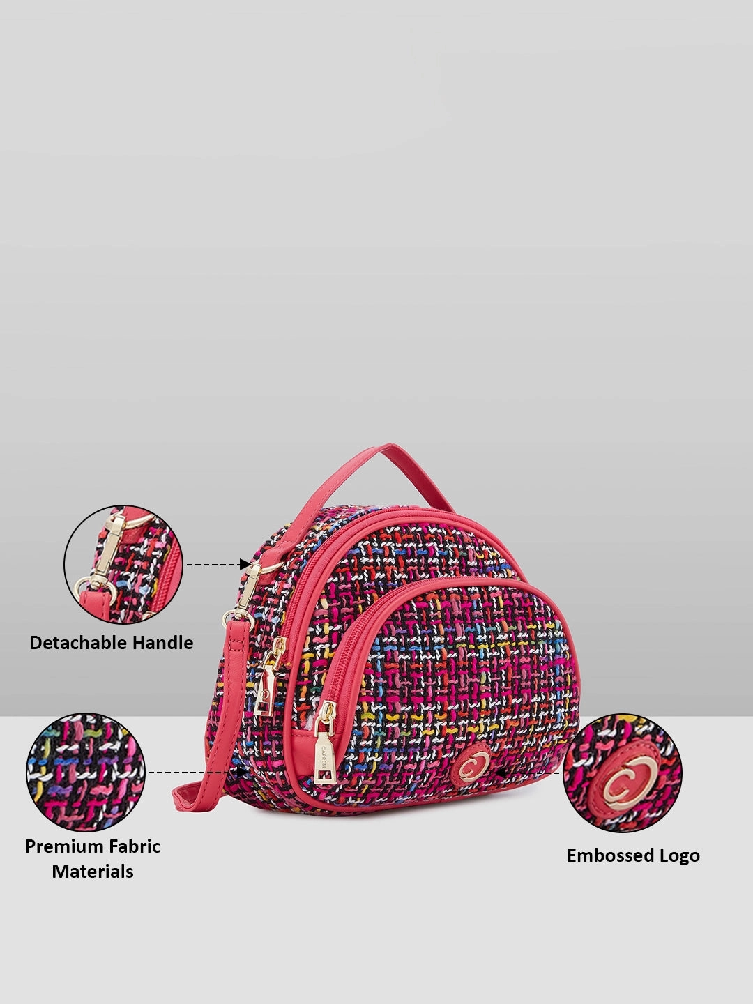 Caprese Harmonee Small Fuchsia Sling Bag