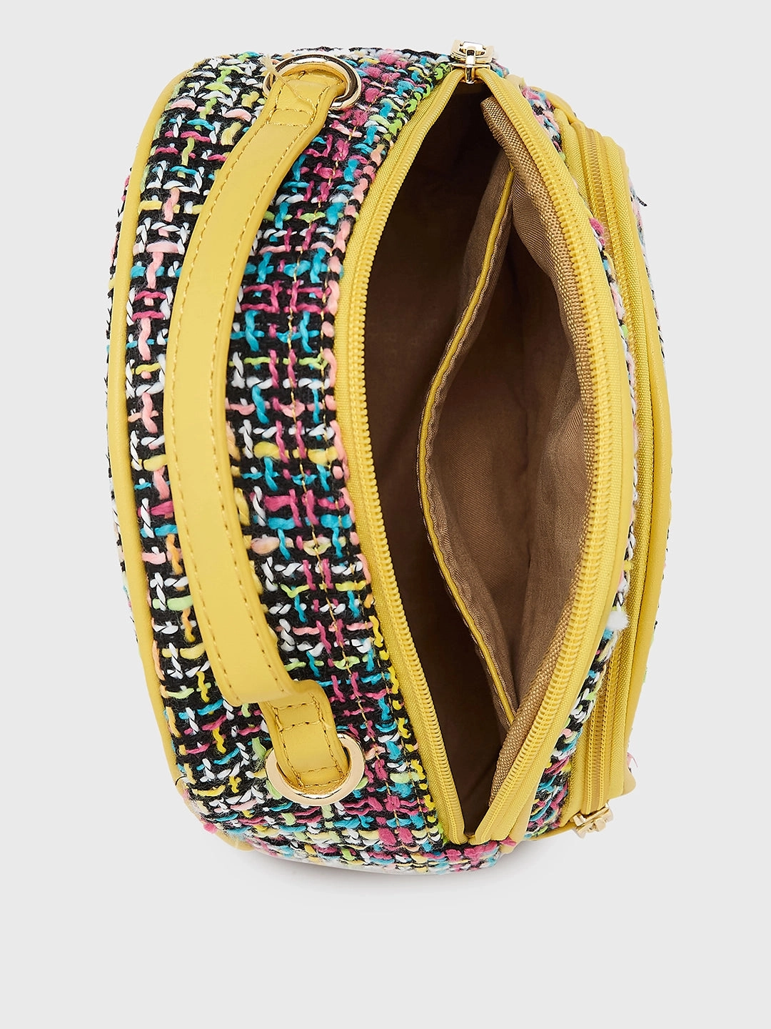 Caprese Harmonee Small Yellow Sling Bag
