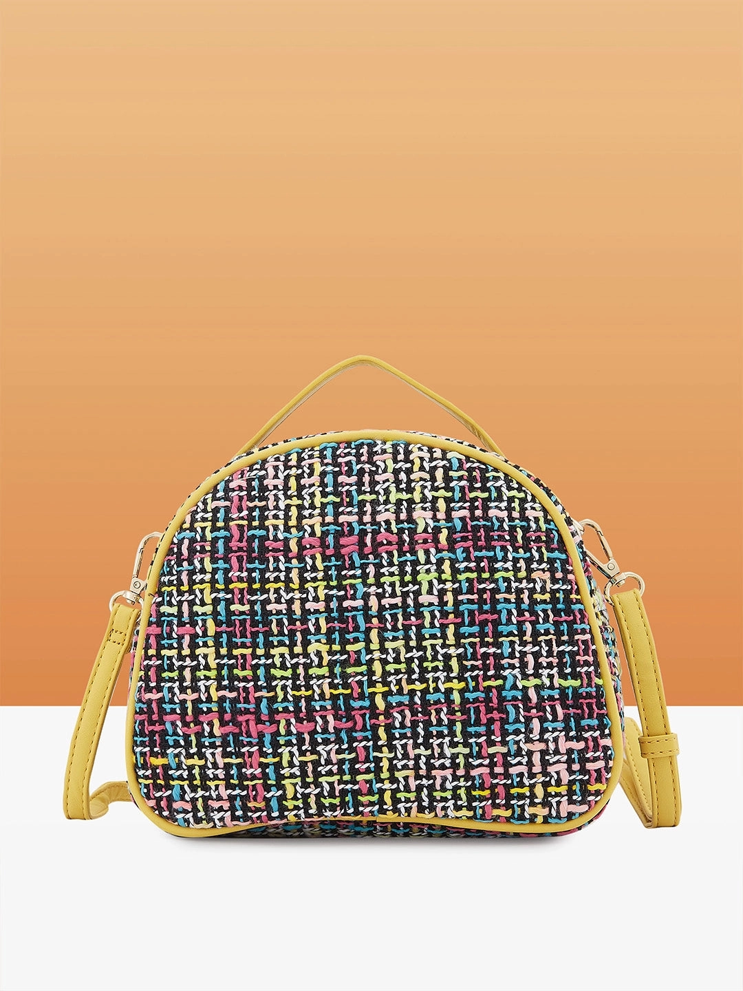 Caprese Harmonee Small Yellow Sling Bag