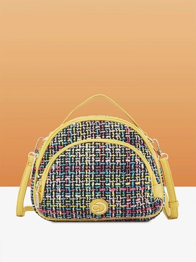 Caprese Harmonee Small Yellow Sling Bag