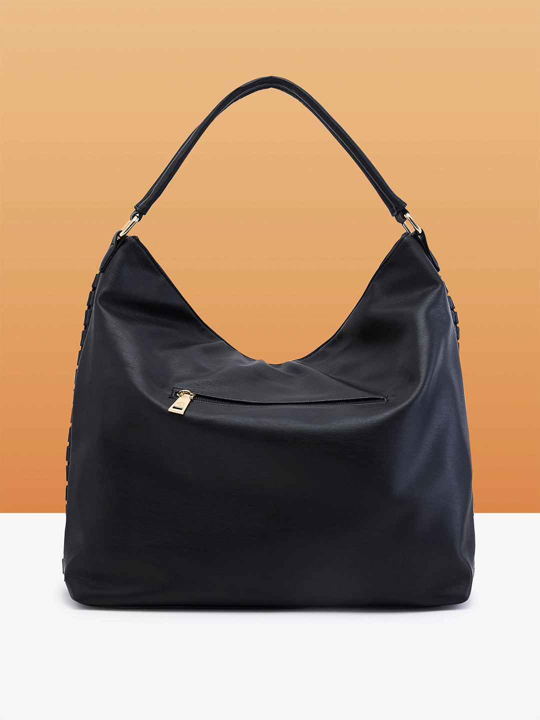 Caprese Havana Large Black Satchel Bag