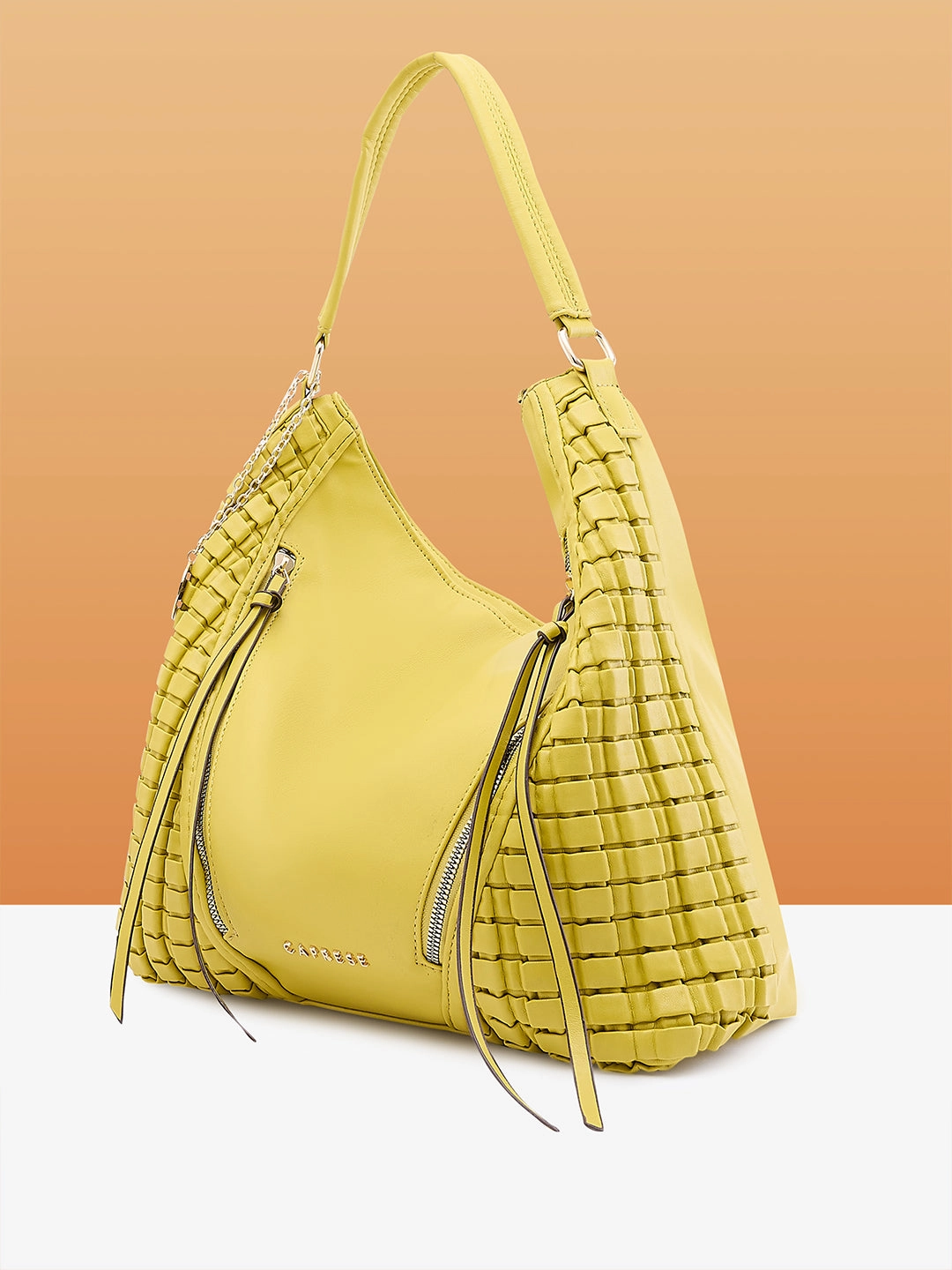Caprese Havana Large Pastel Yellow Hobo Bag