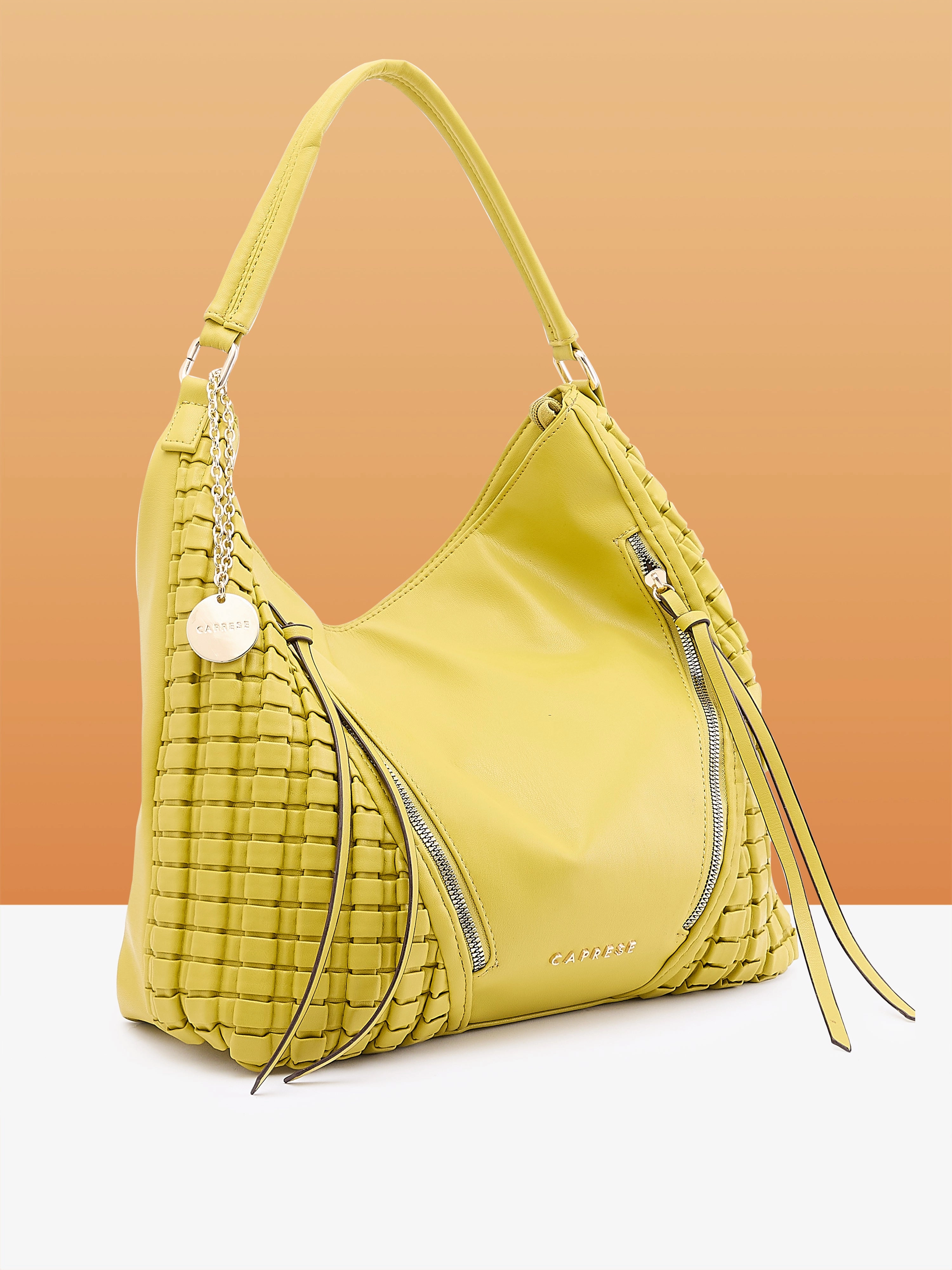 Caprese Havana Large Pastel Yellow Hobo Bag