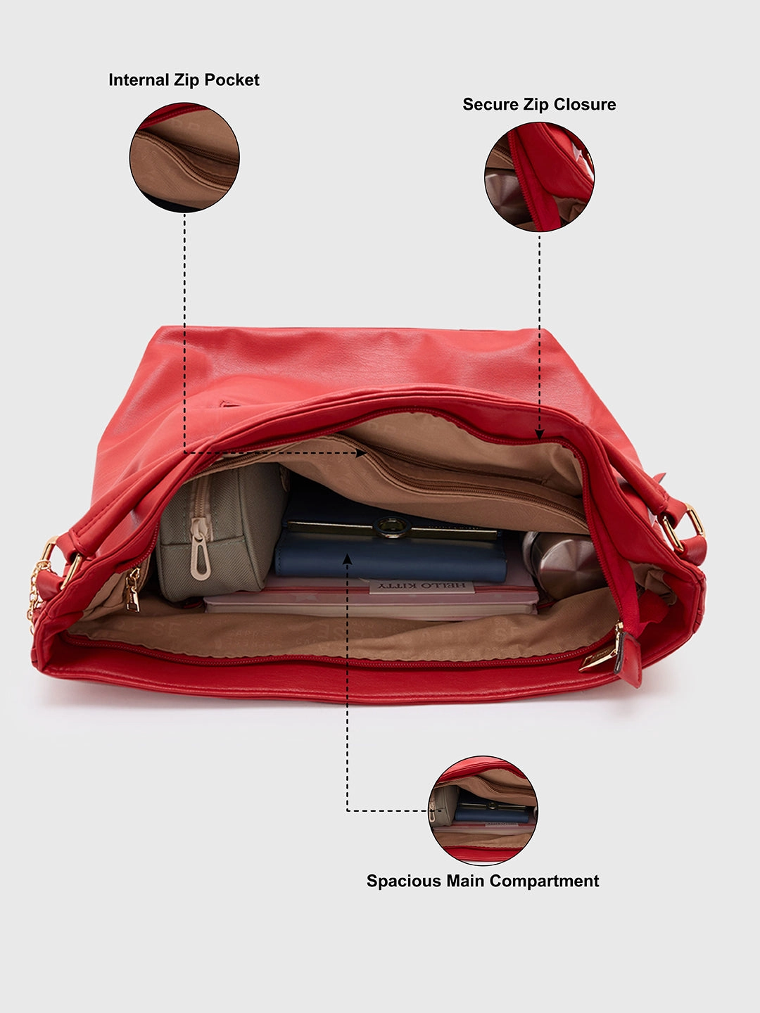 Caprese Havana Large Terra Hobo Bag