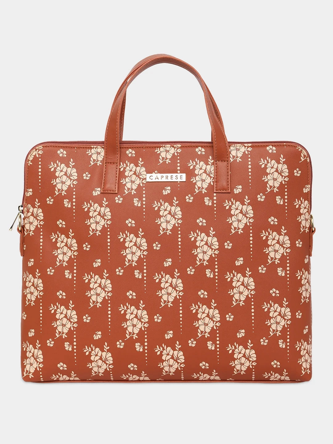 Caprese Hilton Medium Tan Laptop Bag
