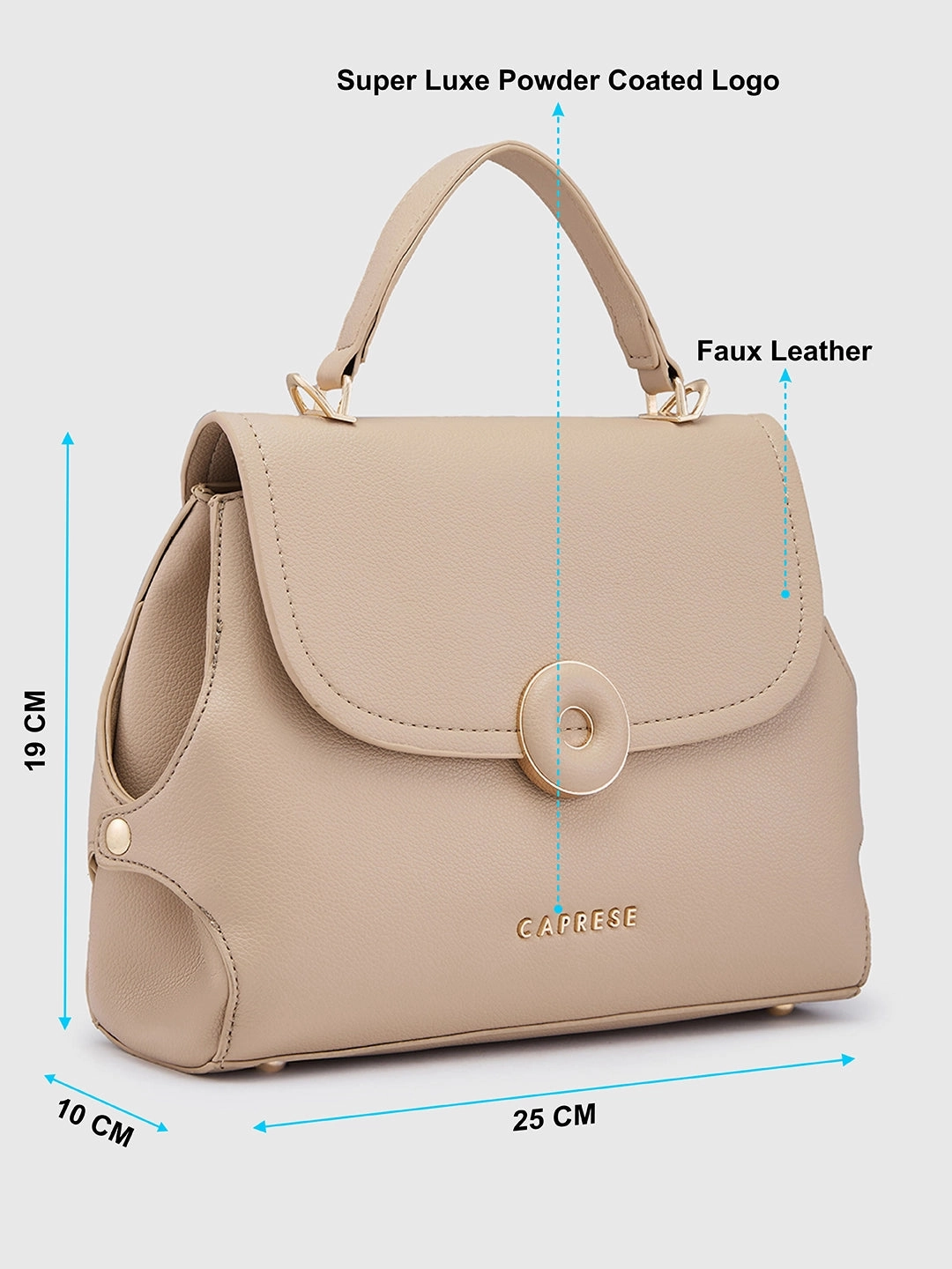 Caprese Jackie Medium Beige Sling Bag