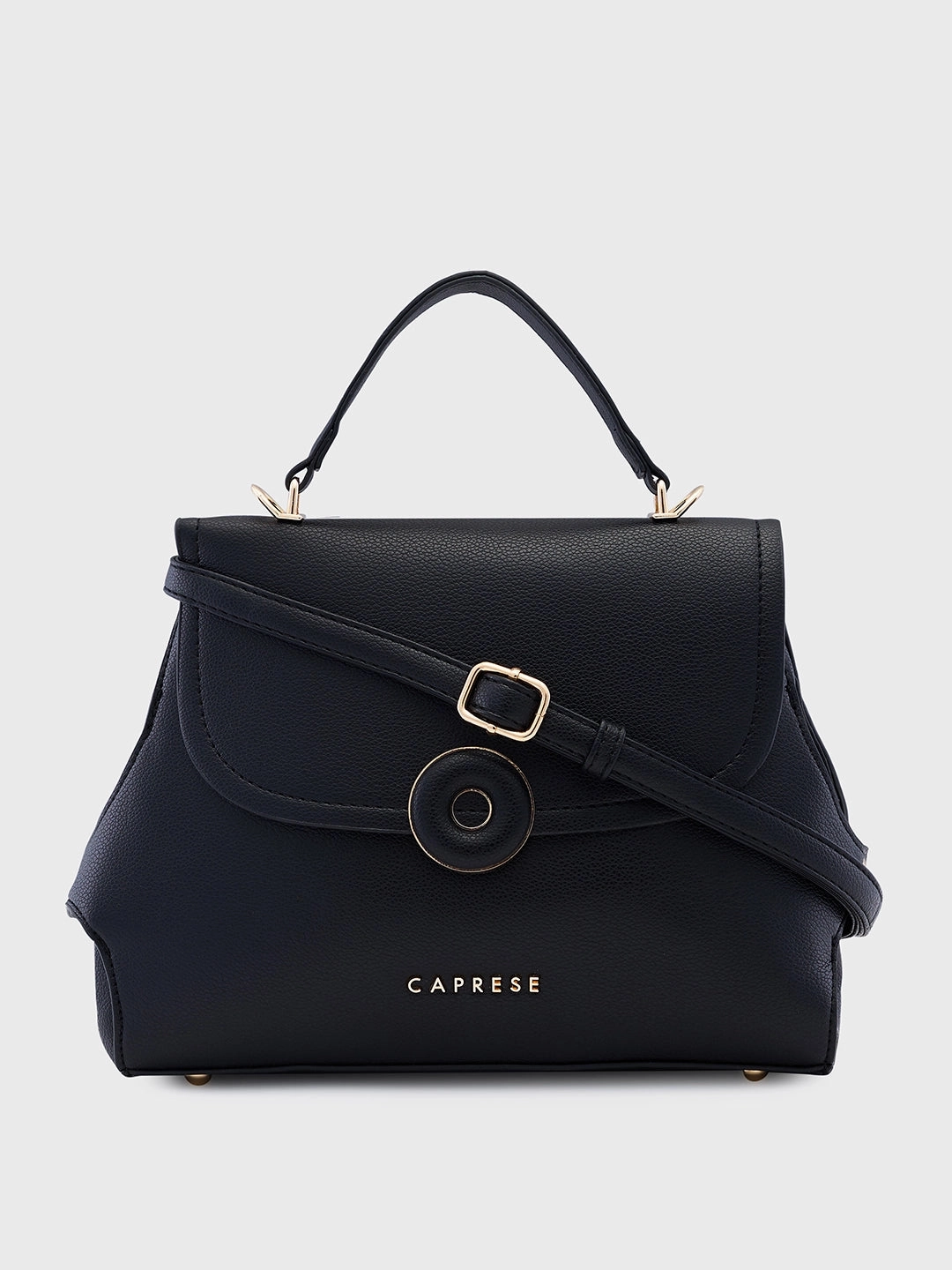 Caprese Jackie Medium Black Sling Bag