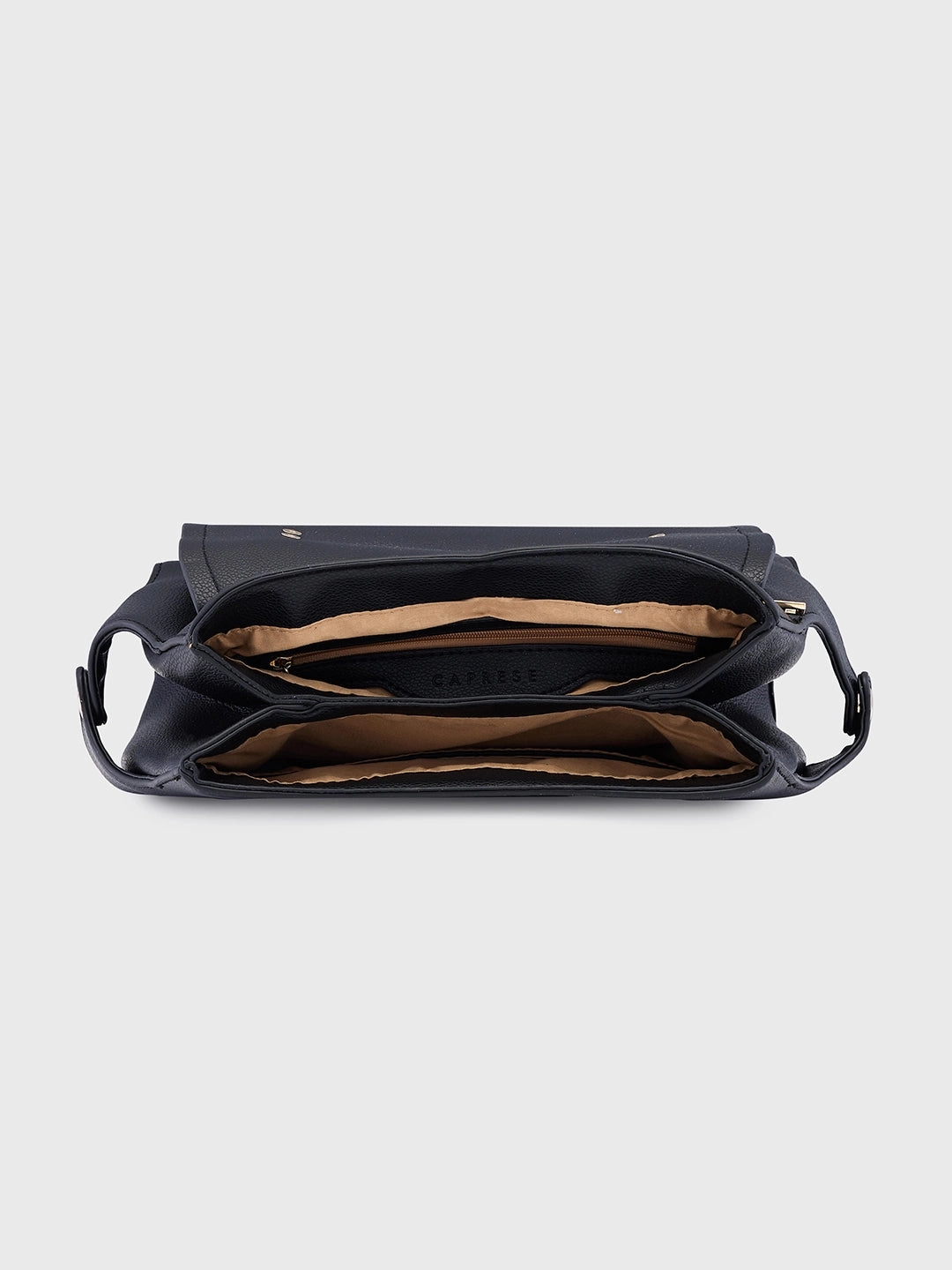 Caprese Jackie Medium Black Sling Bag