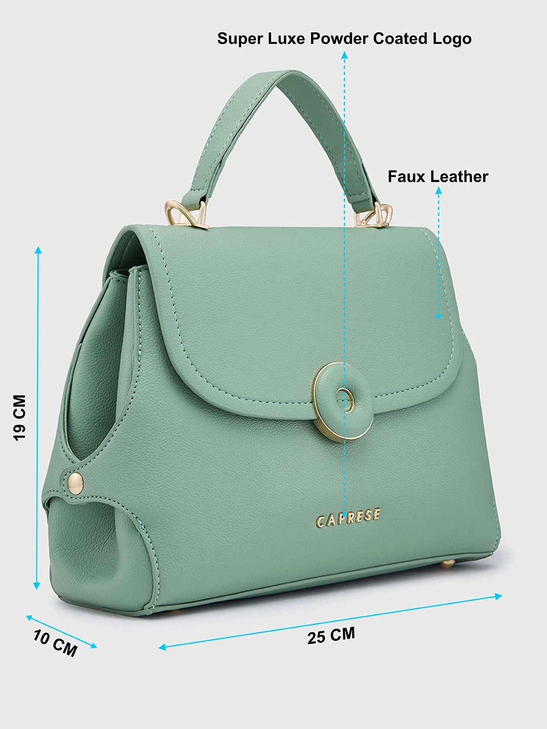 Caprese Jackie Medium Green Sling Bag