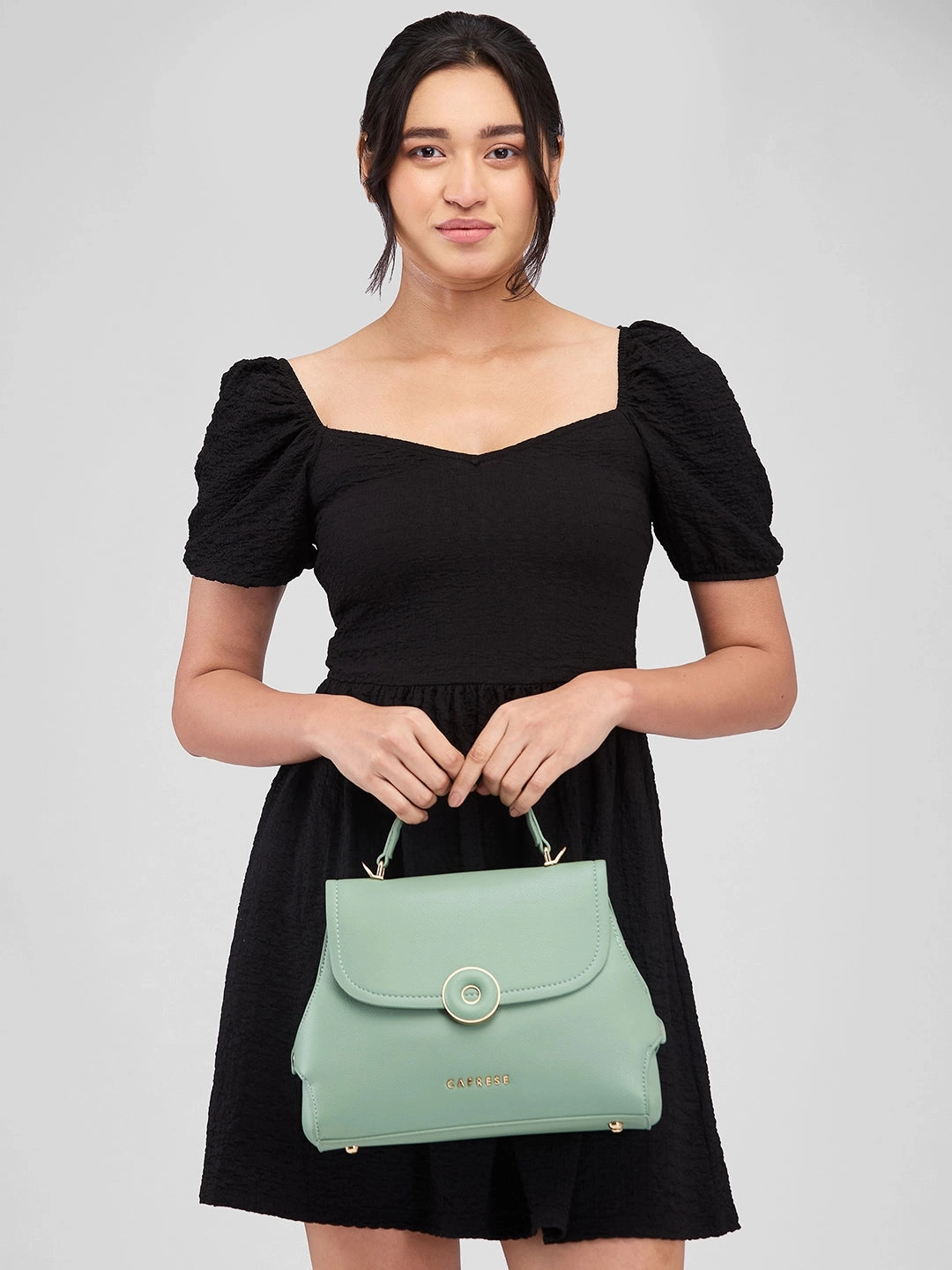 Caprese Jackie Medium Green Sling Bag