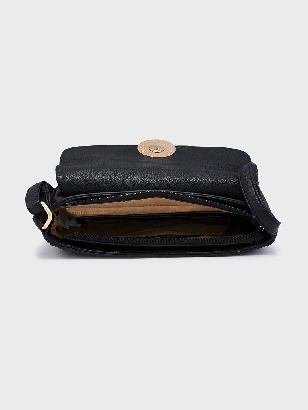 Caprese Jackie Small Black Sling Bag