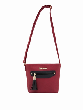 Caprese Jane Medium Deep Red Sling Bag