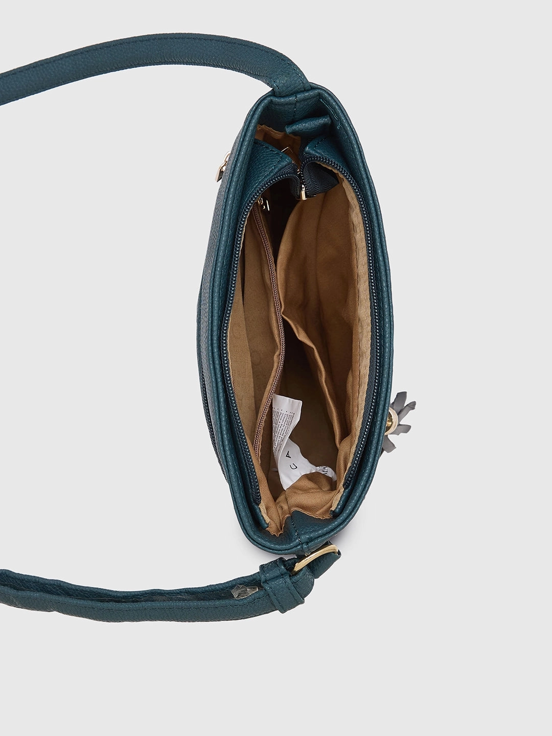 Caprese Jane Medium Emerald Sling Bag