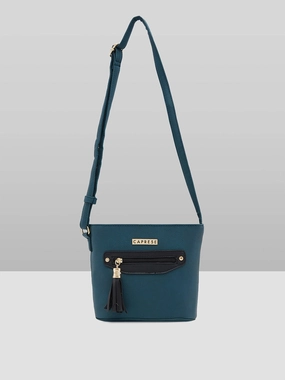Caprese Jane Medium Emerald Sling Bag