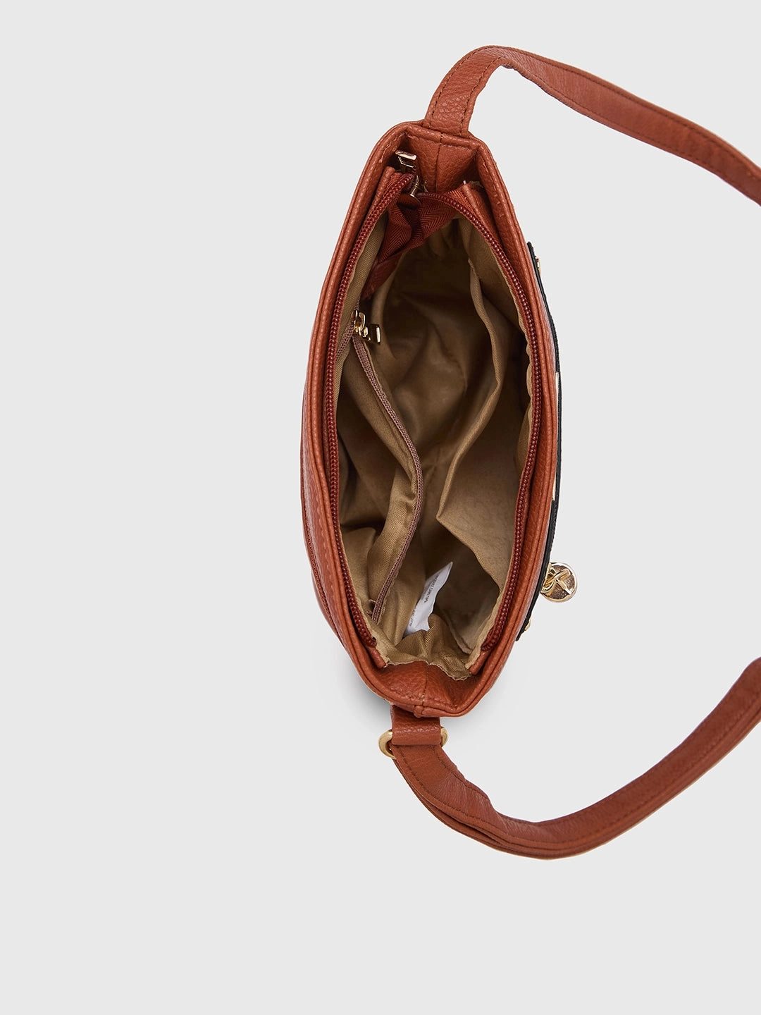 Caprese Jane Medium Tan Sling Bag