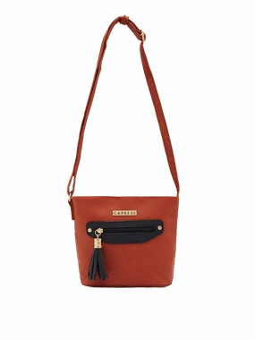 Caprese Jane Medium Tan Sling Bag