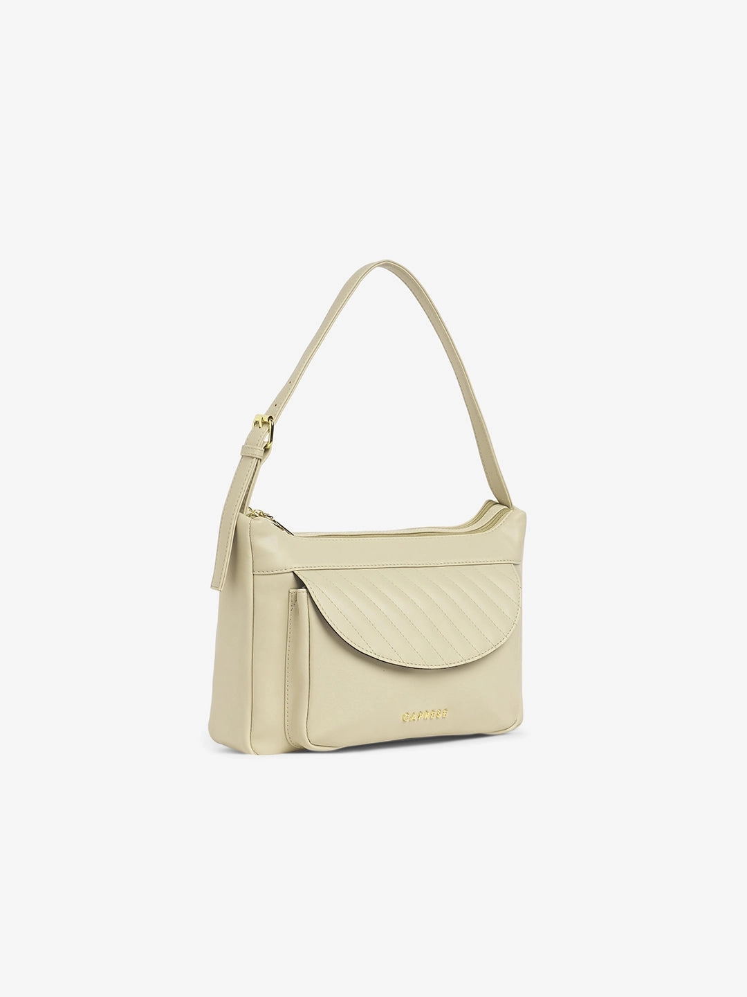 Caprese Jessica Medium Beige Hobo Bag
