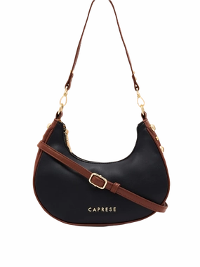 Caprese Josie Small Black Hobo Bag