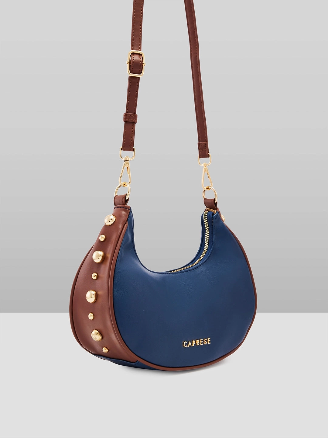 Caprese Josie Small Blue Hobo Bag