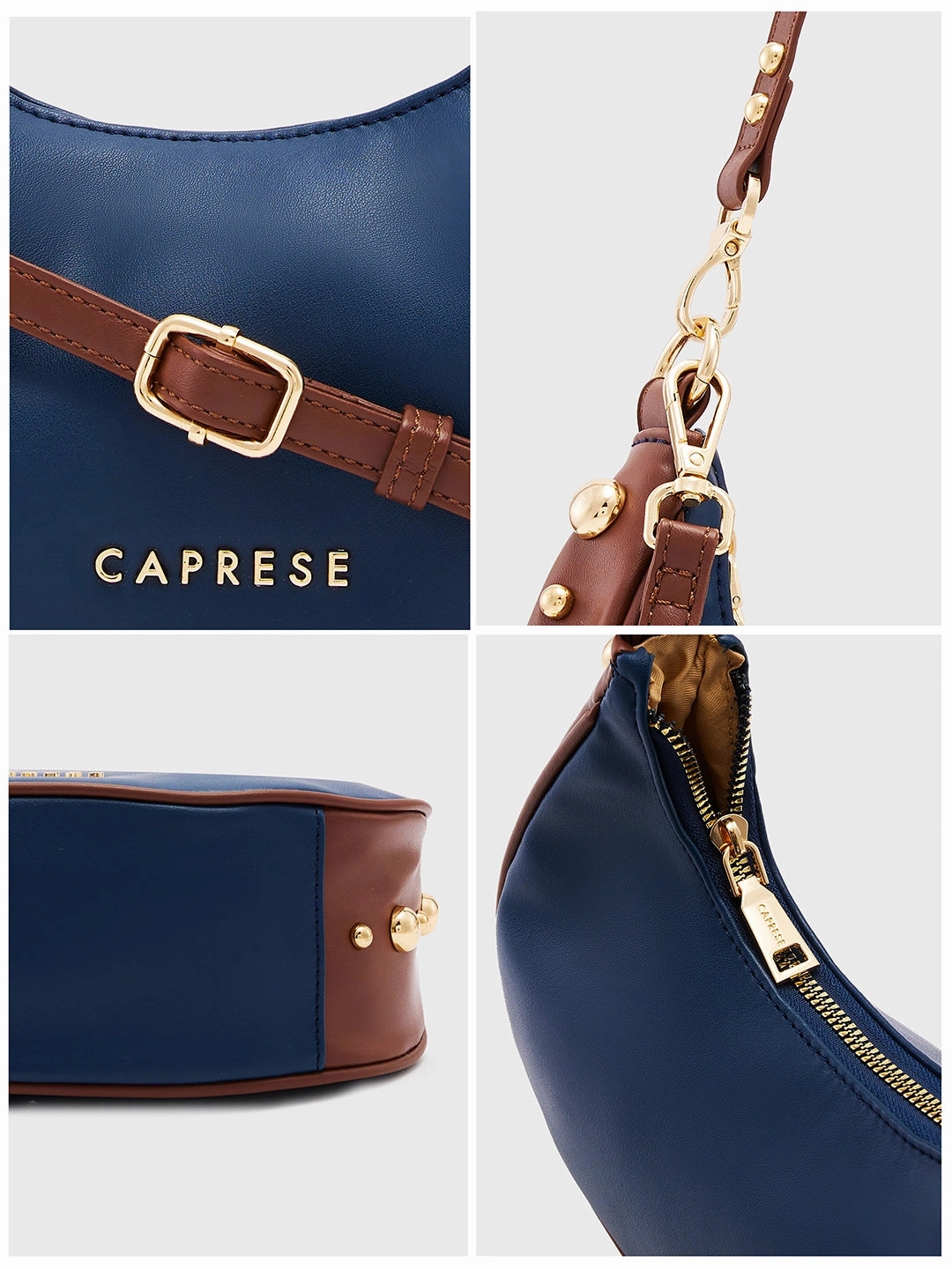 Caprese Josie Small Blue Hobo Bag