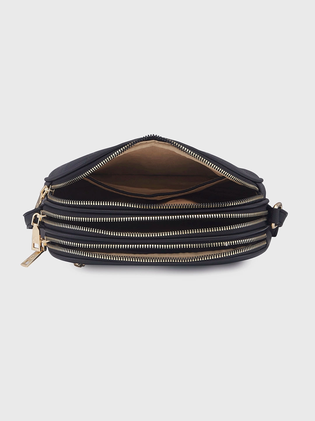 Caprese Linz Medium Black Sling Bag