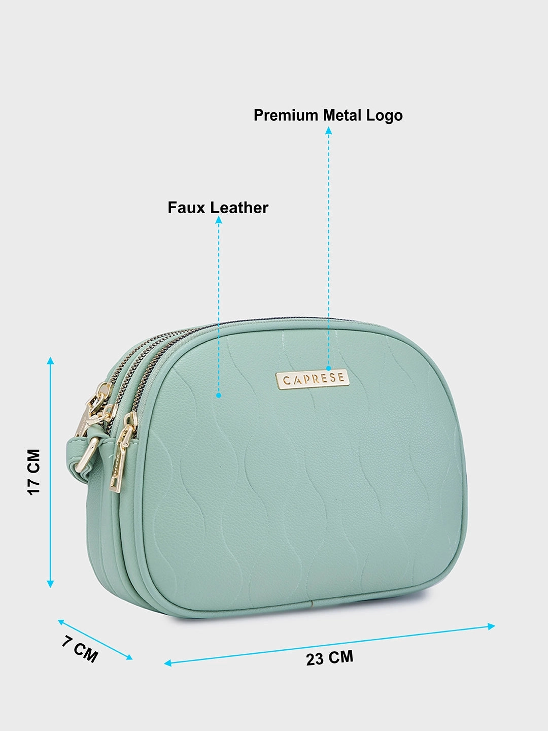 Caprese Linz Medium Green Sling Bag