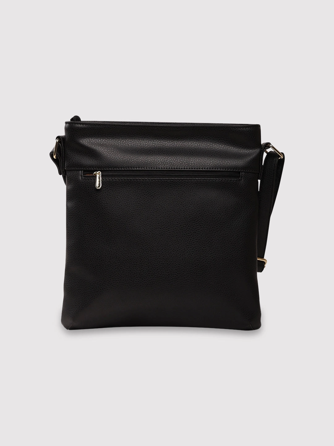 Caprese Marciano Medium Striped Black Sling Bag