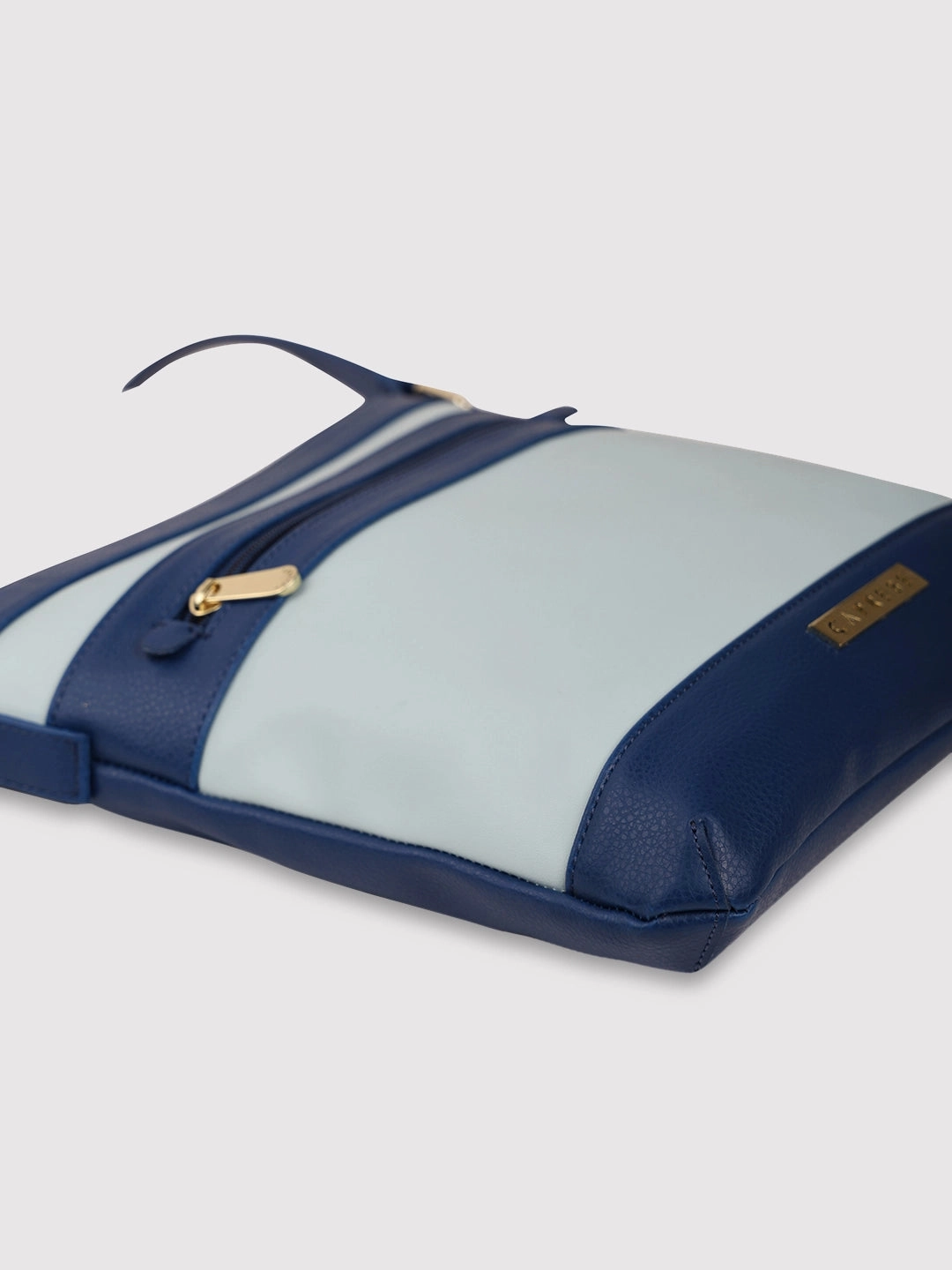 Caprese Marciano Medium Striped Navy Sling Bag