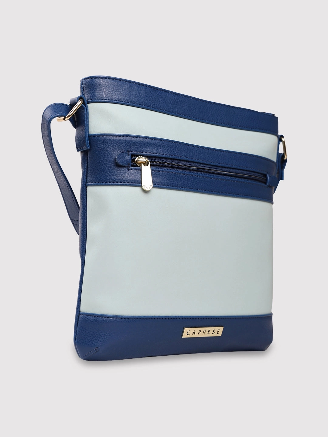 Caprese Marciano Medium Striped Navy Sling Bag