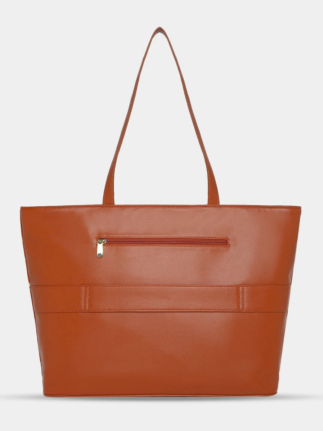 Caprese Merida Printed Large Tan Laptop Tote Bag