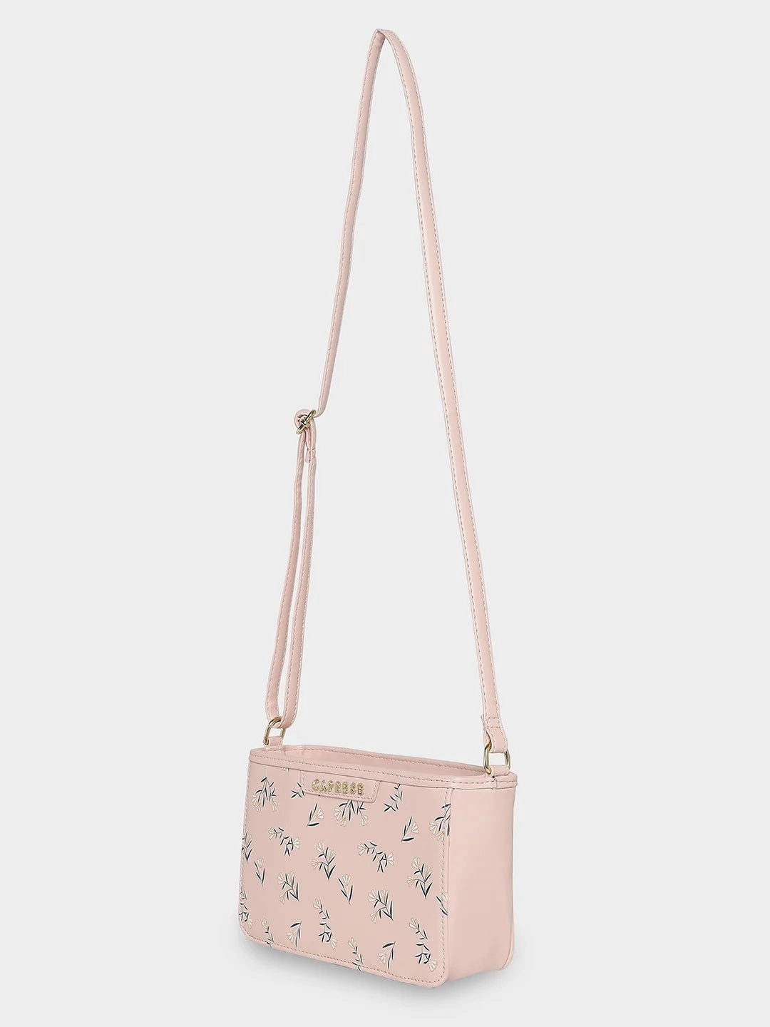 Caprese Merida Small Printed Blush Sling Bag