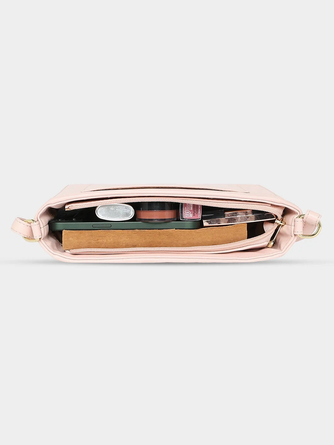 Caprese Merida Small Printed Blush Sling Bag