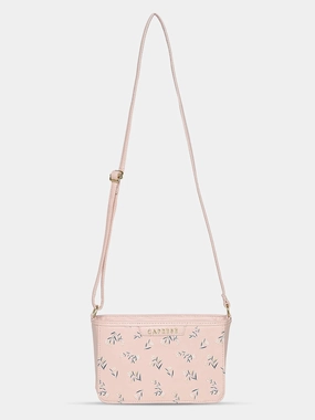 Caprese Merida Small Printed Blush Sling Bag