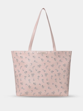 Caprese Merida Tote Printed Large Blush Laptop Bag