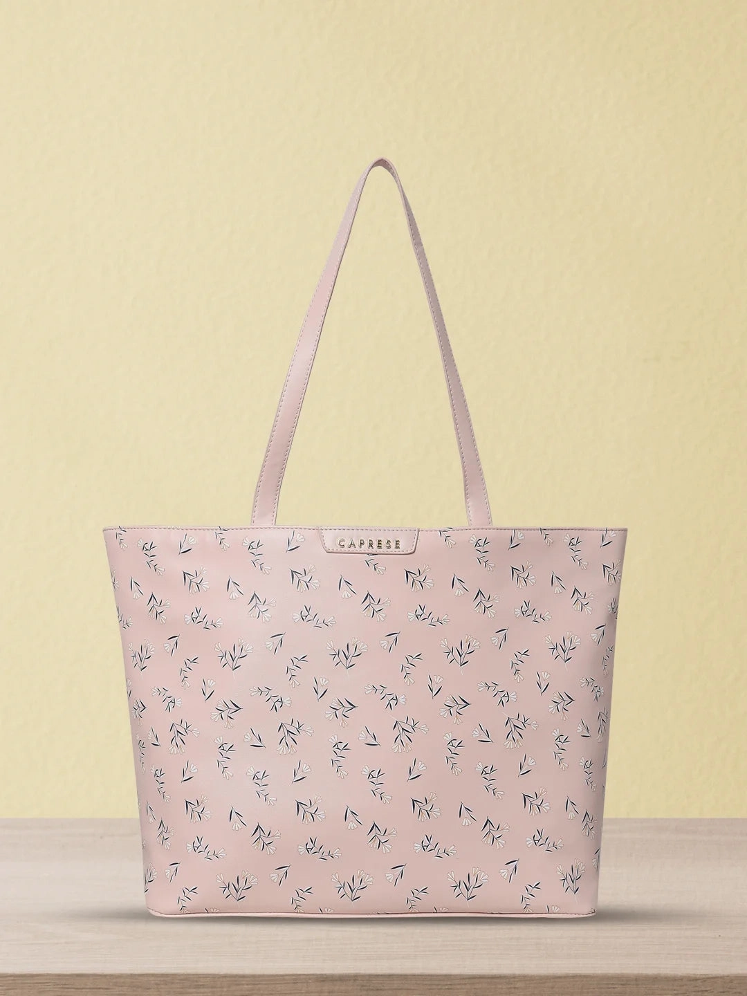 Caprese Merida Tote Printed Large Blush Laptop Bag