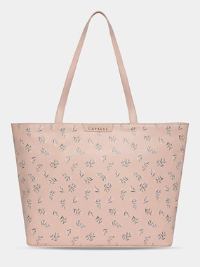 Caprese Merida Tote Printed Large Sky Blue Laptop Bag