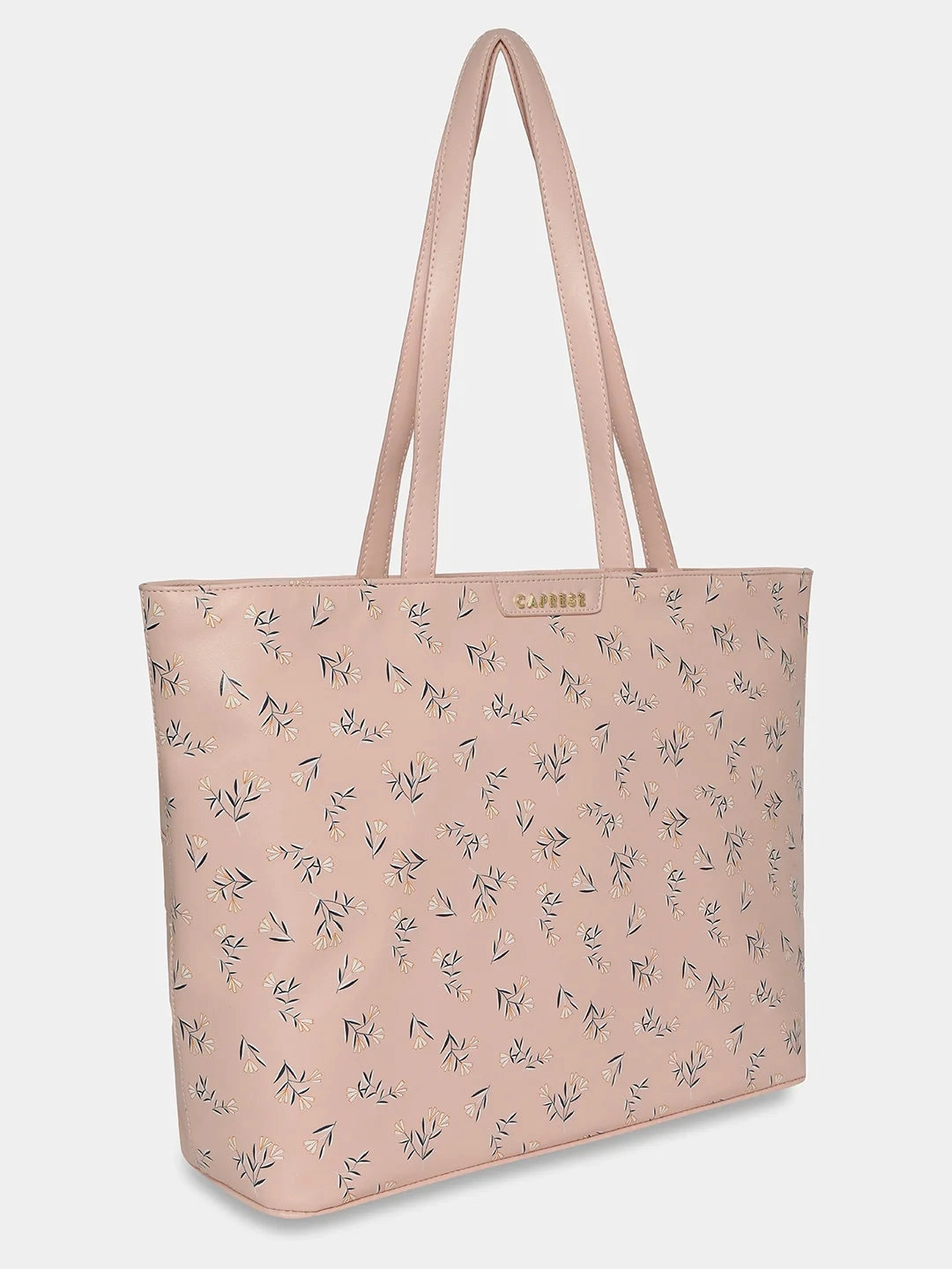 Caprese Merida Tote Printed Large Sky Blue Laptop Bag