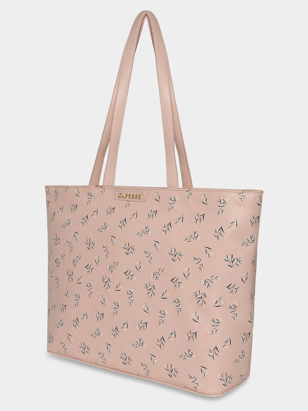 Caprese Merida Tote Printed Large Sky Blue Laptop Bag