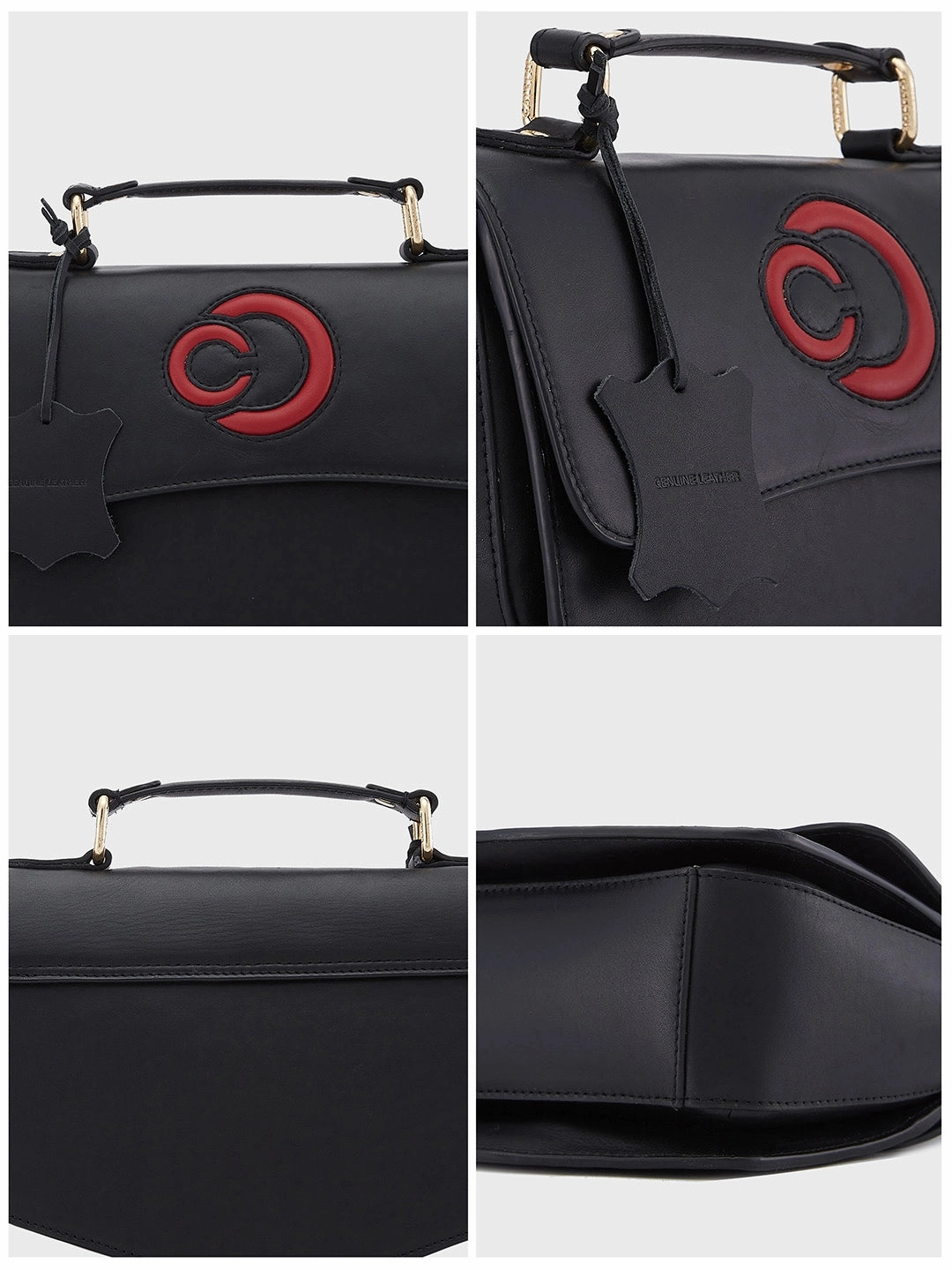 Caprese Minimal Formal Medium Black Sling Bag